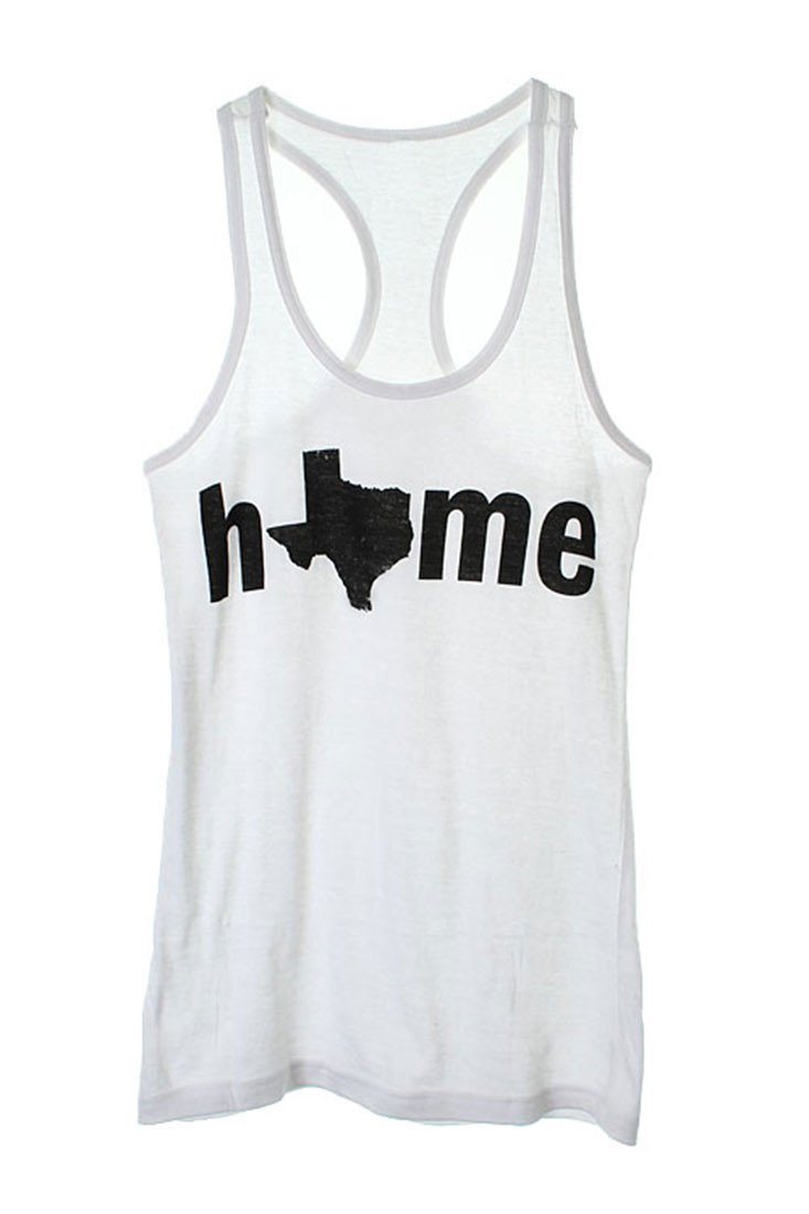 Niobe Clothing Texas is Home Tank (White) - g_tanktops