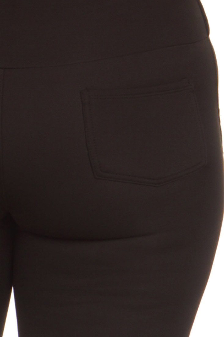 Niobe Clothing Zipper Embellished Plus Size Skinny Pants - ps_printleggings