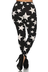 Niobe Clothing Constellation Design Plus Size Leggings - leggings