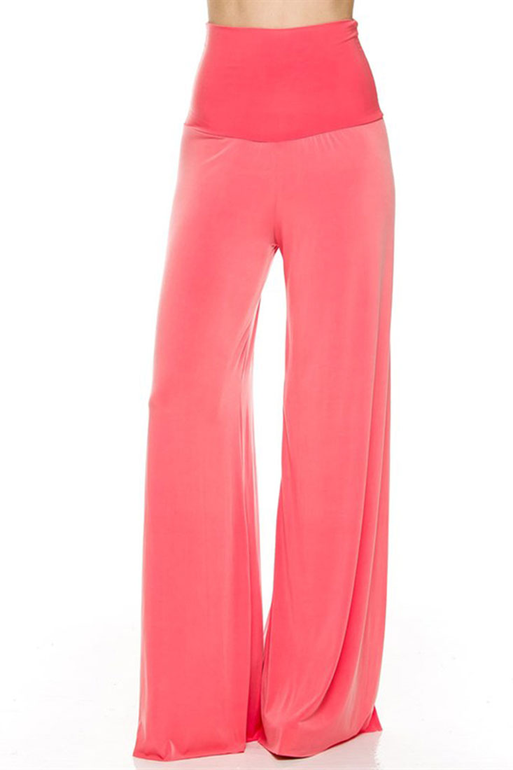 Solid Modal Rayon High Waist Wide Leg Palazzo Pants – Niobe Solid Modal Rayon High Waist Wide Leg Palazzo Pants – Niobe