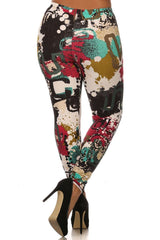 Niobe Clothing Picasso Design Leggings - leggings