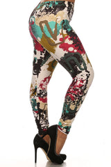 Niobe Clothing Picasso Design Leggings - leggings