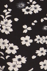Niobe Clothing Black White Flowers Design Plus Size Leggings - leggings