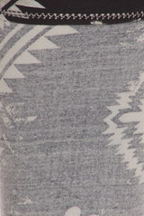 Niobe Clothing Black Aztec Graphic Print Lined Leggings - leggings