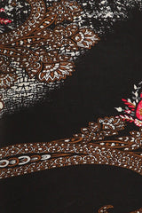Niobe Clothing Paisley Design Plus Size Leggings - leggings