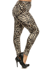 Niobe Clothing Plus Size Fashion Animal Print Leggings - leggings