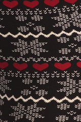 Niobe Clothing Pixel Snowflake Love Design Plus Size Leggings - leggings