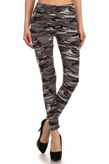 Niobe Clothing Camo Graphic Print Lined Leggings - leggings