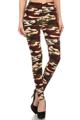 Niobe Clothing Dark Army Camo Design Leggings - leggings