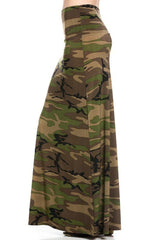 Niobe Clothing Army Printed Maxi Skirt - Skirts