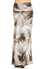 Niobe Clothing Palm Paradise Printed Maxi Skirt - Skirts