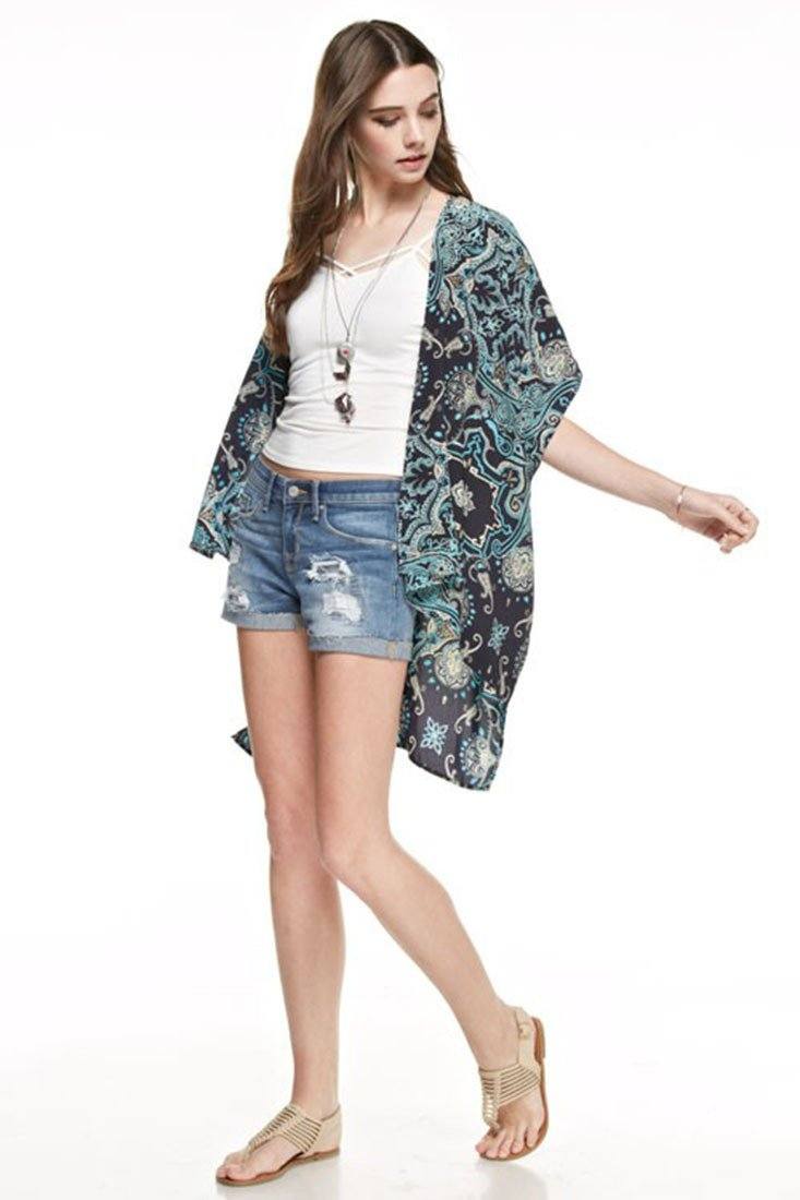 Niobe Clothing Bohemian Kimono Cardigan Cover Up - f_outerwear