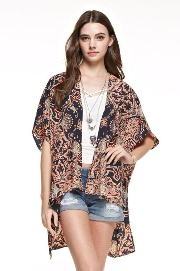 Niobe Clothing Bohemian Kimono Cardigan Cover Up - f_outerwear