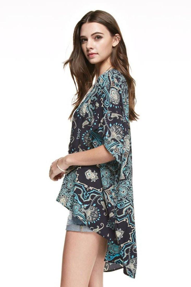 Niobe Clothing Bohemian Kimono Cardigan Cover Up - f_outerwear