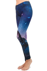 Niobe Clothing Starry Mountain Desert Digital Print Leggings - leggings