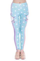 Niobe Clothing Unicorn Digital Print Leggings - leggings