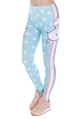 Niobe Clothing Unicorn Digital Print Leggings - leggings