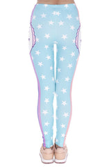 Niobe Clothing Unicorn Digital Print Leggings - leggings