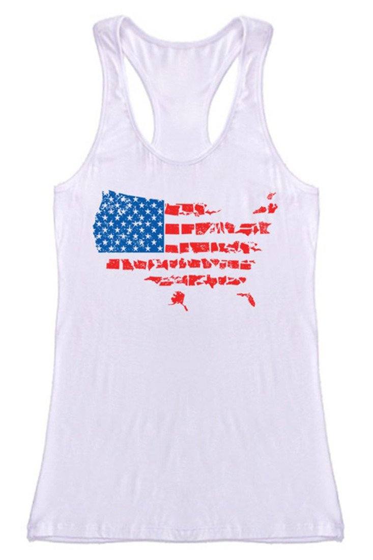 Niobe Clothing USA Flag Shaped Tank - g_tanktops