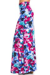Niobe Clothing Multicolor Floral Printed Maxi Skirt - Skirts