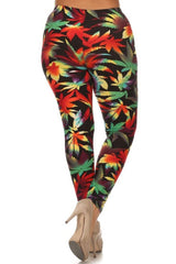 Niobe Clothing Tropical Rainforest Design Leggings - leggings