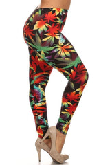 Niobe Clothing Tropical Rainforest Design Leggings - leggings