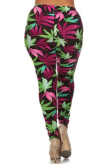 Niobe Clothing Hot Rainforest Design Plus Size Leggings - leggings