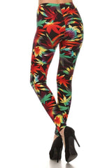 Niobe Clothing Tropical Rainforest Design Leggings - leggings