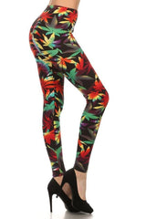 Niobe Clothing Tropical Rainforest Design Leggings - leggings