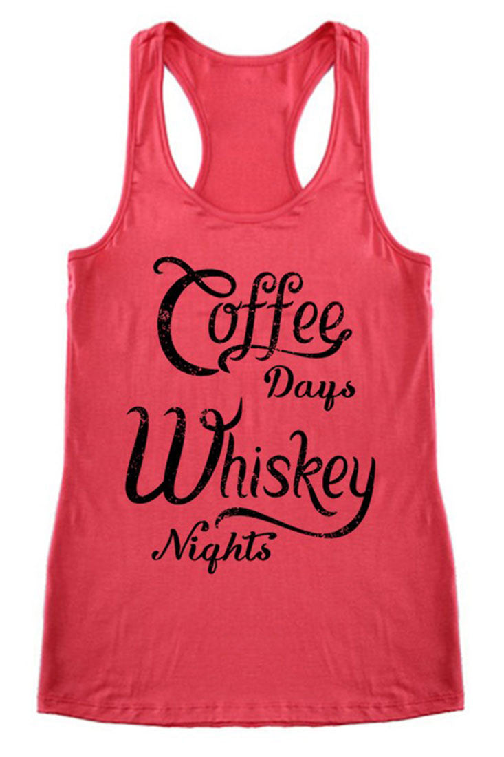 Niobe Clothing Coffee & Whiskey Racerback Tank Top - g_tanktops