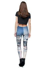 City Life Digital Print Leggings leggings- Niobe Clothing
