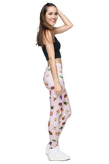 Niobe Clothing Sweets and Cats Digital Print Leggings - leggings