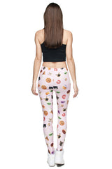 Niobe Clothing Sweets and Cats Digital Print Leggings - leggings
