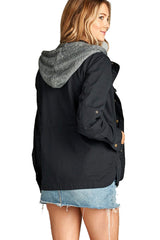Niobe Clothing Terry Hood Layered Utility Jacket - sb_outerwear