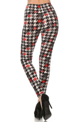 Niobe Clothing Multi Houndstooth Design Leggings - leggings