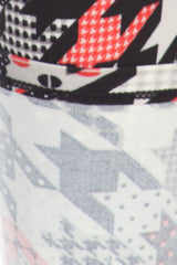 Niobe Clothing Multi Houndstooth Design Leggings - leggings