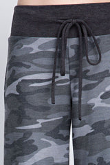 12Pm Mon Ami Grey Camo Casual Lounge Pants - pants