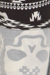 Niobe Clothing Black Skull Print Lined Leggings - leggings