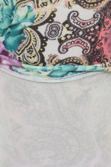 Niobe Clothing Purple Leopard Floral Design Plus Size Leggings - leggings