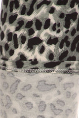 Niobe Clothing Grey Cheetah Animal Design Plus Size Leggings - leggings