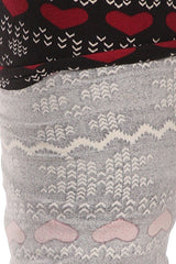 Niobe Clothing Pixel Snowflake Love Design Plus Size Leggings - leggings