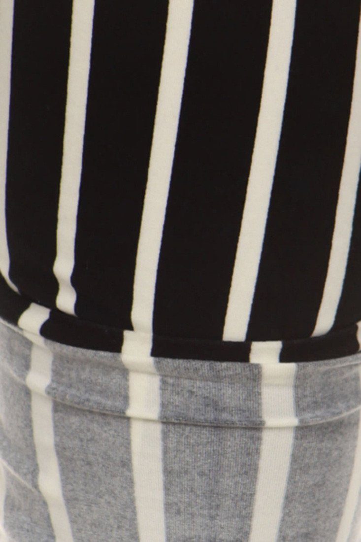 Niobe Clothing Pinstripe Design Leggings Plus Size - ps_printleggings