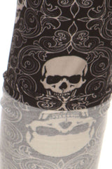 Niobe Clothing Pirate Skull Print Lined Leggings - leggings