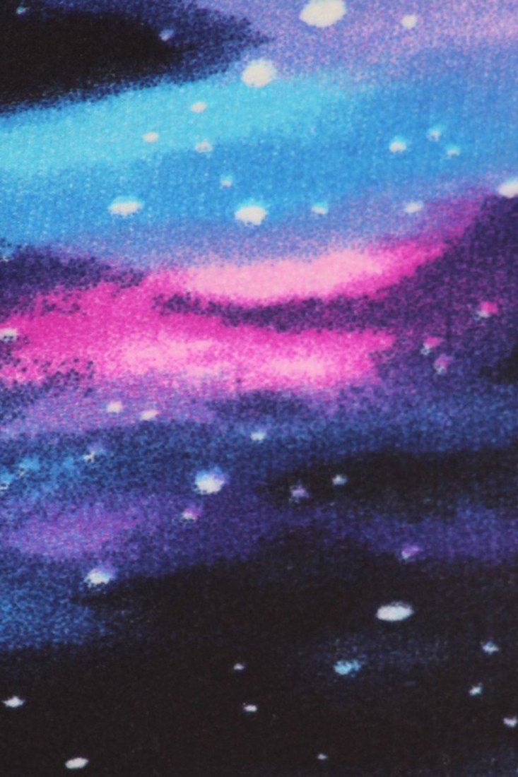 Niobe Clothing Milky Way Galaxy Graphic Print Lined Leggings - Leggings p_leggings