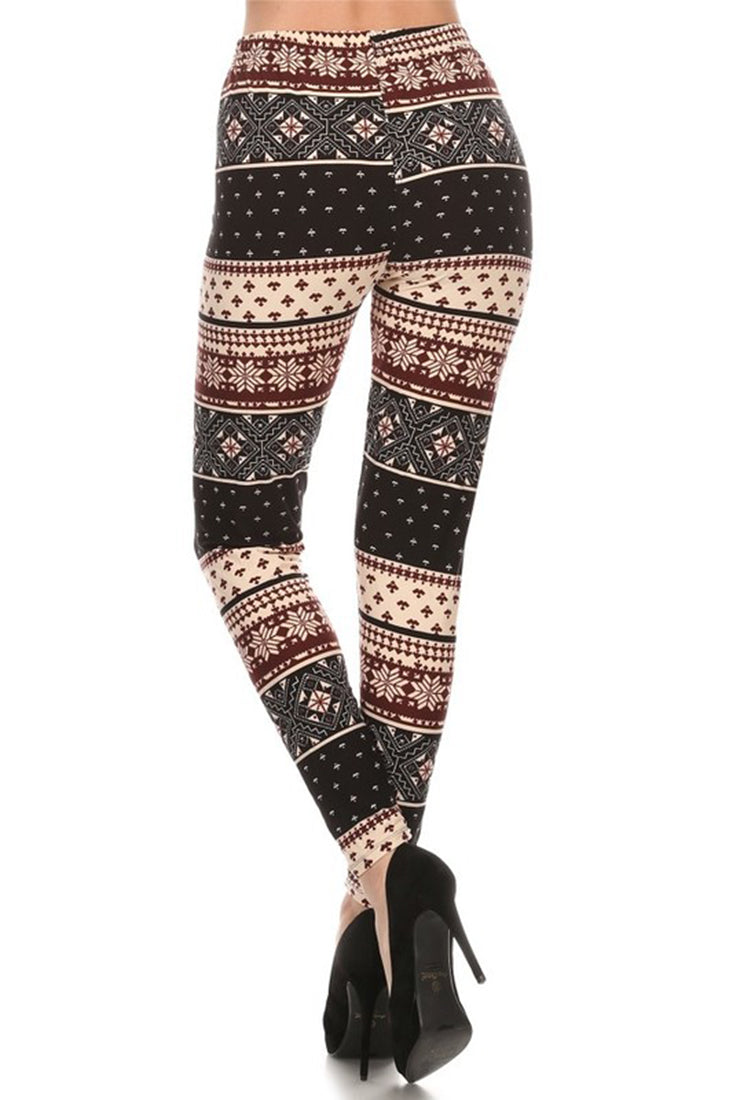 Niobe Clothing Winter Isle Design Leggings - Leggings p_leggings