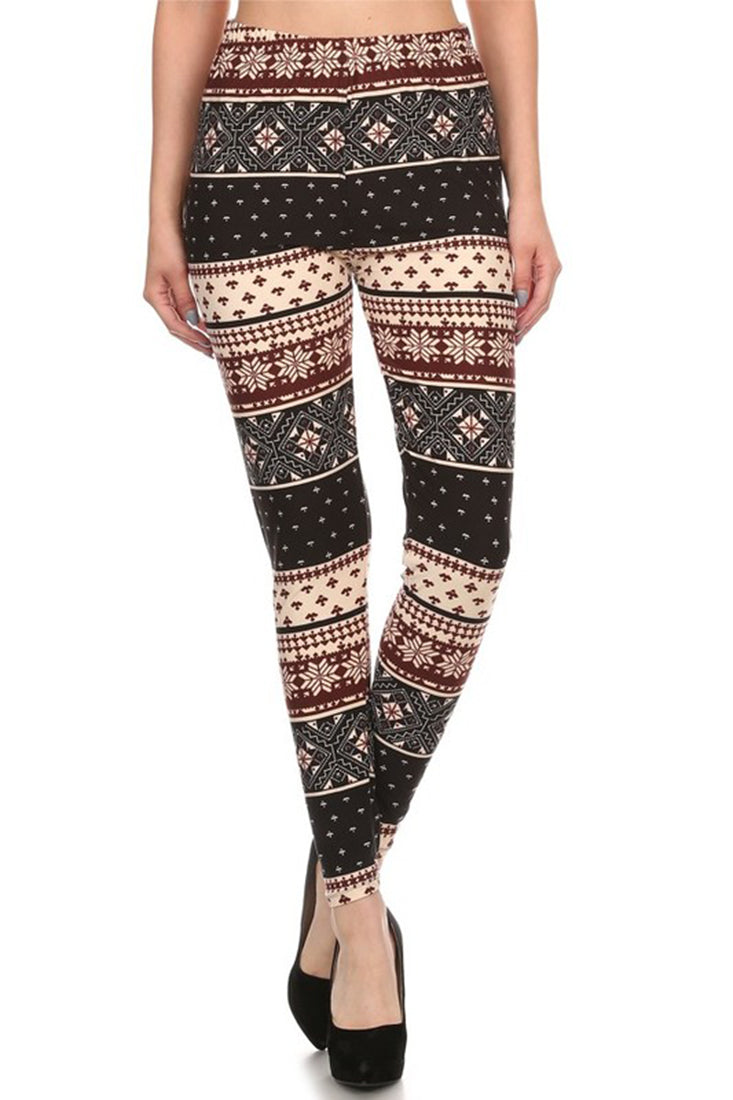 Niobe Clothing Winter Isle Design Leggings - Leggings p_leggings