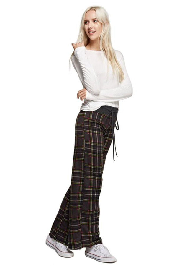 Charcoal Plaid Casual Lounge Pants – Niobe Clothing
