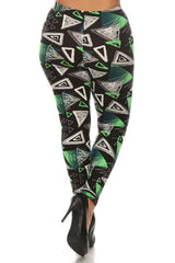 Niobe Clothing Cosmic Design Plus Size Leggings - leggings