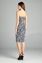 DNA Royal Grandeur Strapless Bodycon Mini Tube Dress - dress