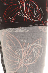 Niobe Clothing Butterfly Etch Design Plus Size Leggings - leggings